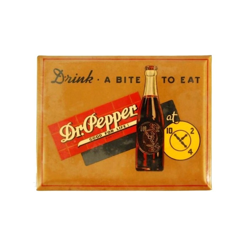 Plaque métal publicitaire Dr Pepper 30x38 cm pour habiller un mur vide