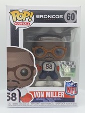 Funko Pop NFL Football Denver Broncos Von Miller #60 Vinyl Figure w/Protector