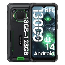 Smartphone Blackview BV6200 Pro pratico 18 GB + 128 GB Android 14 da esterno 13000 mAh NFC