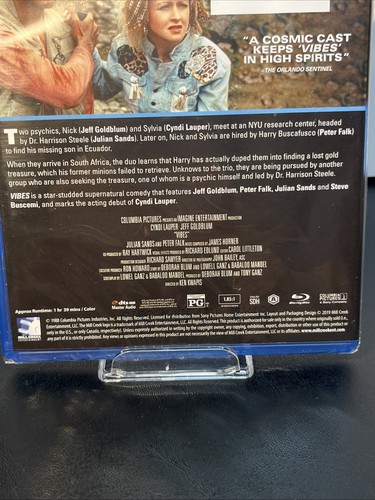 Vibes (1988) Blu-ray Cyndi Lauper / Jeff Goldblum Factory Sealed With Slip Cover - Picture 7 of 11