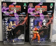 TEKKEN 3: Nina Williams & Ling Xiaoyu Action Figures (2), 1998, NIB