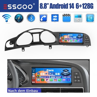Für AUDI A6 C6 Multimedia 2002-2009 Autoradio CarPlay Navi Wifi SWC 128G 4G NET