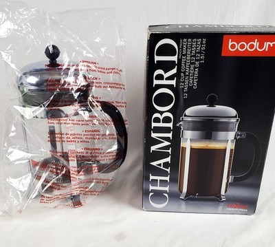 Bodum CHAMBORD The Original 12 Cup French Press Coffee Maker ~ Model 1932 ~ NIB