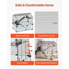 Hamster Cage 360  Viewing Transparent Hamster Habitats Small Animal Cage