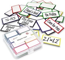 2.1x1.2In Magnetic Dry Erase Labels for Whiteboards Refrigerators Classrooms