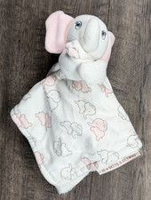 Baby Girl Blankets  Beyond Pink Gray Elephant Lovey Security Baby Blanket