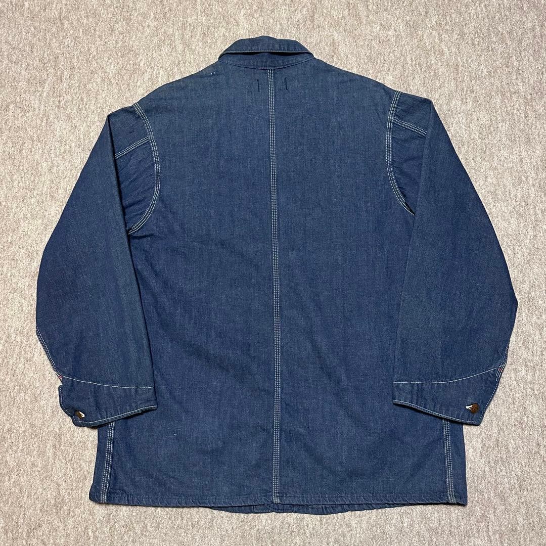 Montgomery Ward 1960s 70s Denim Coverall Dark Blue Union Label USA #FE CAA image 2