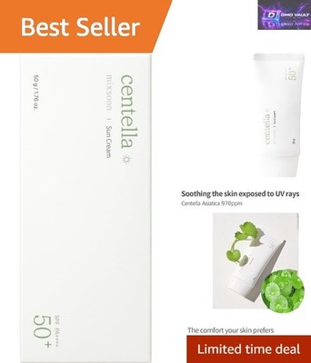 Sanfte LSF 50+ UV Defense Sonnencreme mit Centella, 50ml: Für trockene, empfindliche Haut