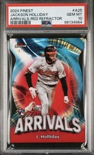 Jackson Holiday 2024 Topps Finest Arrivals Red Refractor /5 PSA 10 Rookie RC