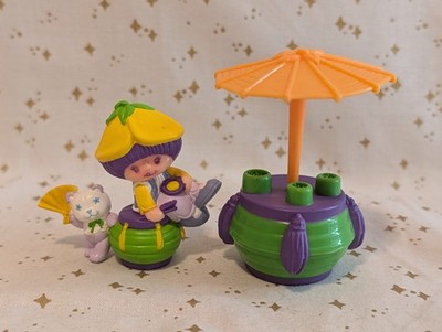 Strawberry Shortcake Almond Tea Set Panda Parasol Mini PVC Deluxe Rare 84