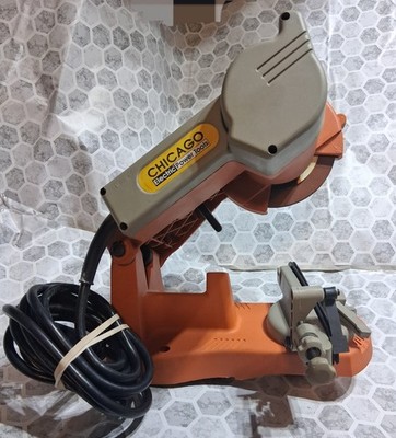 Chicago  Electric Chain Saw Sharpener  model 93213 w/ grinding disk Works Great 