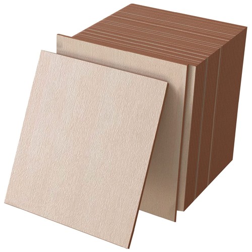 40 Pcs 4 x 4 Inch Unfinished Wooden Cutout Tiles Blank Wood for DIY Painting