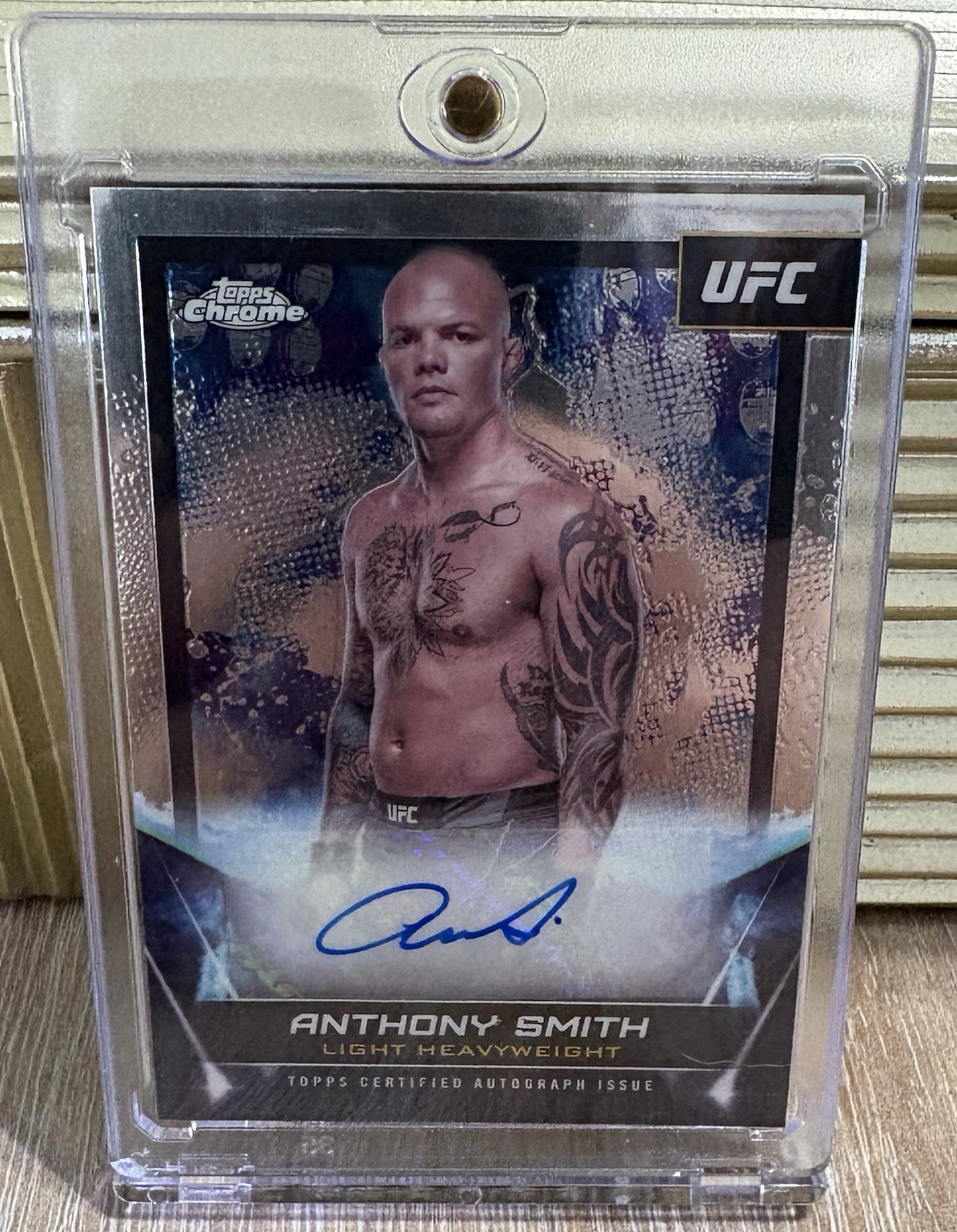 2024 Topps Chrome UFC Signatures Anthony Smith #FNA-ASM Autograph Heavyweight