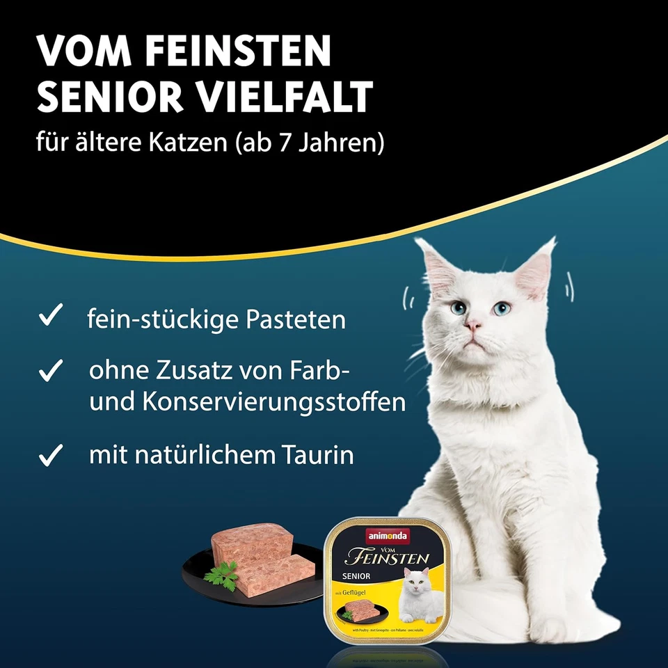 Animonda Vom Feinsten Katzenfutter Nass Senior Vielfalt Getreidefrei - Bild 2 von 4