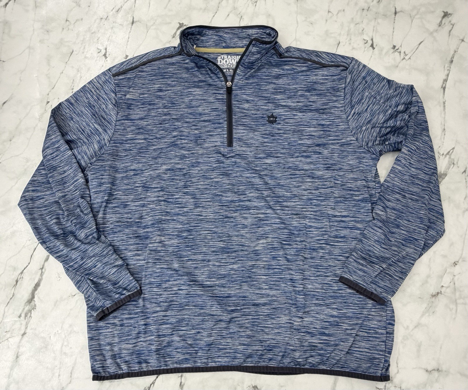 Straight Down Golf Mens Performance Pullover Blue… - image 1