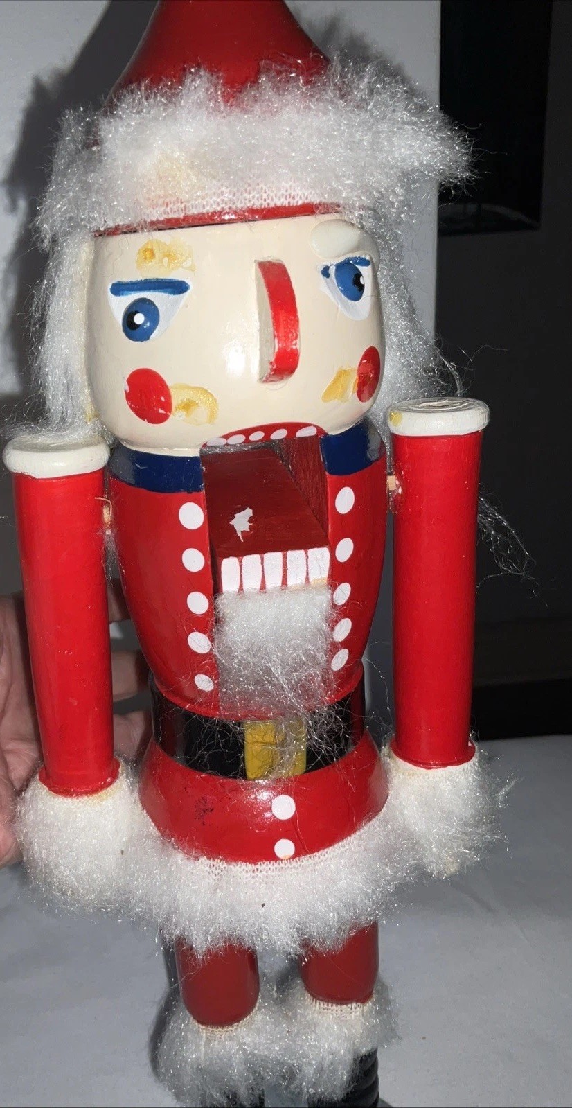 Vtg  Nut Cracker Santa Claus  14” Christmas READ