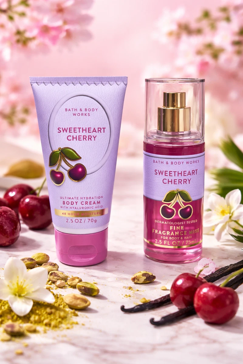 25+ Bath & Body Works Cherry Bath & Body Mixed Items – Size Travel