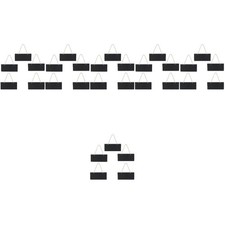  Set of 6 Kreidetafel Zum Umhängen Schultafel Klein Mini-Tafelschild Kleines