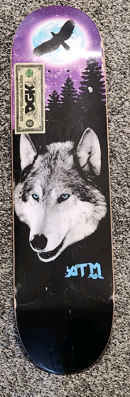 ATM Skateboard "LONE WOLF" Deck  ~ SEE DESCRIPTION