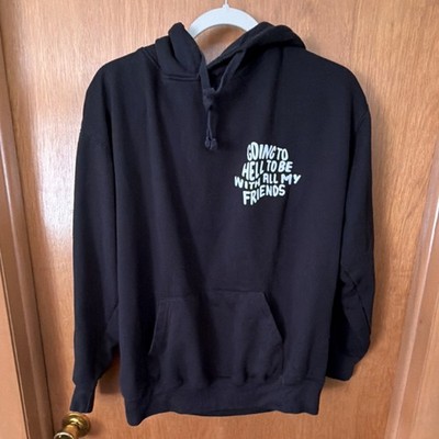 A holes Live Forever 'Going to Hell to Be With All My Friends' Black Hoodie L