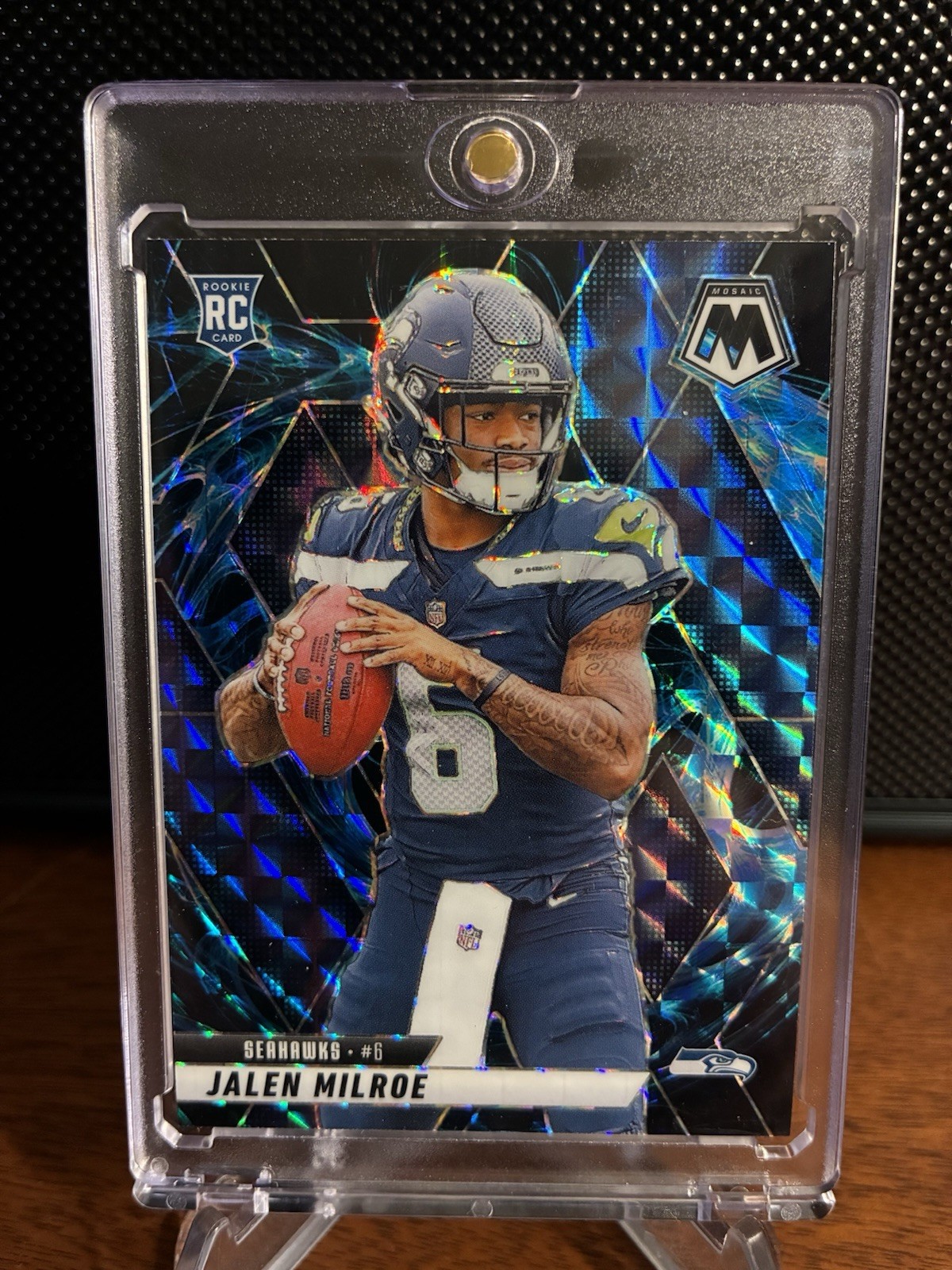 2025 Mosaic Jalen Milroe Genesis Case Hit #322 Seahawks