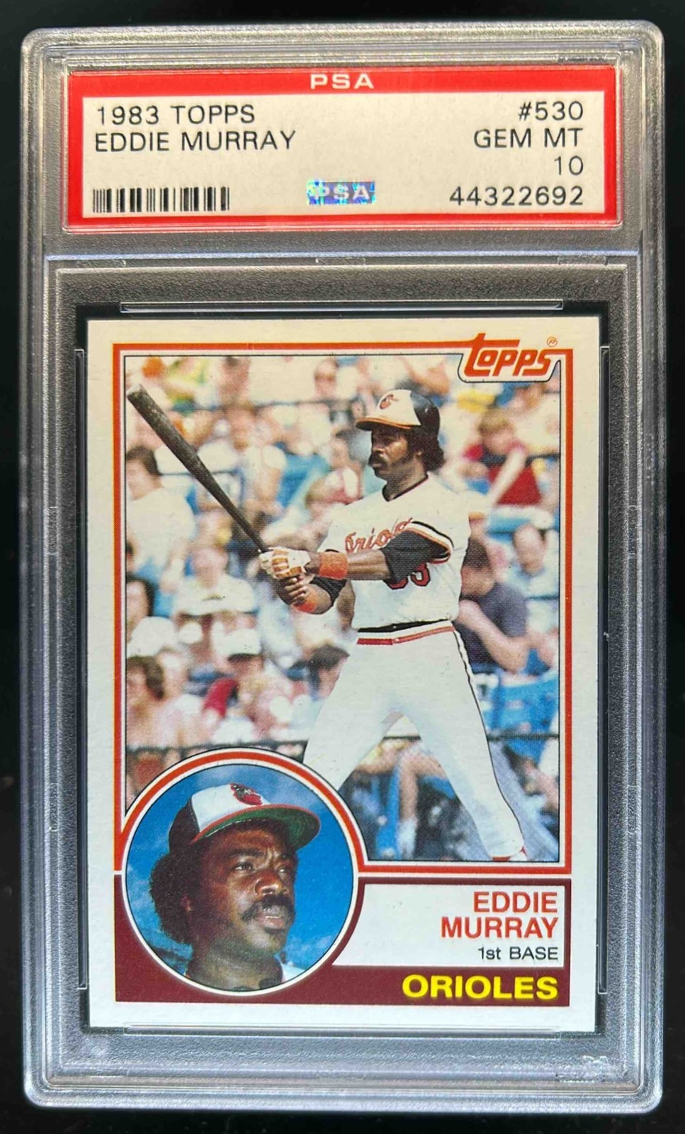 1983 Topps Eddie Murray #530 Orioles PSA 10