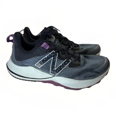 New Balance All Terrain Trail Nitrel Grey Purple Dynasoft Shoe Women s Size 9