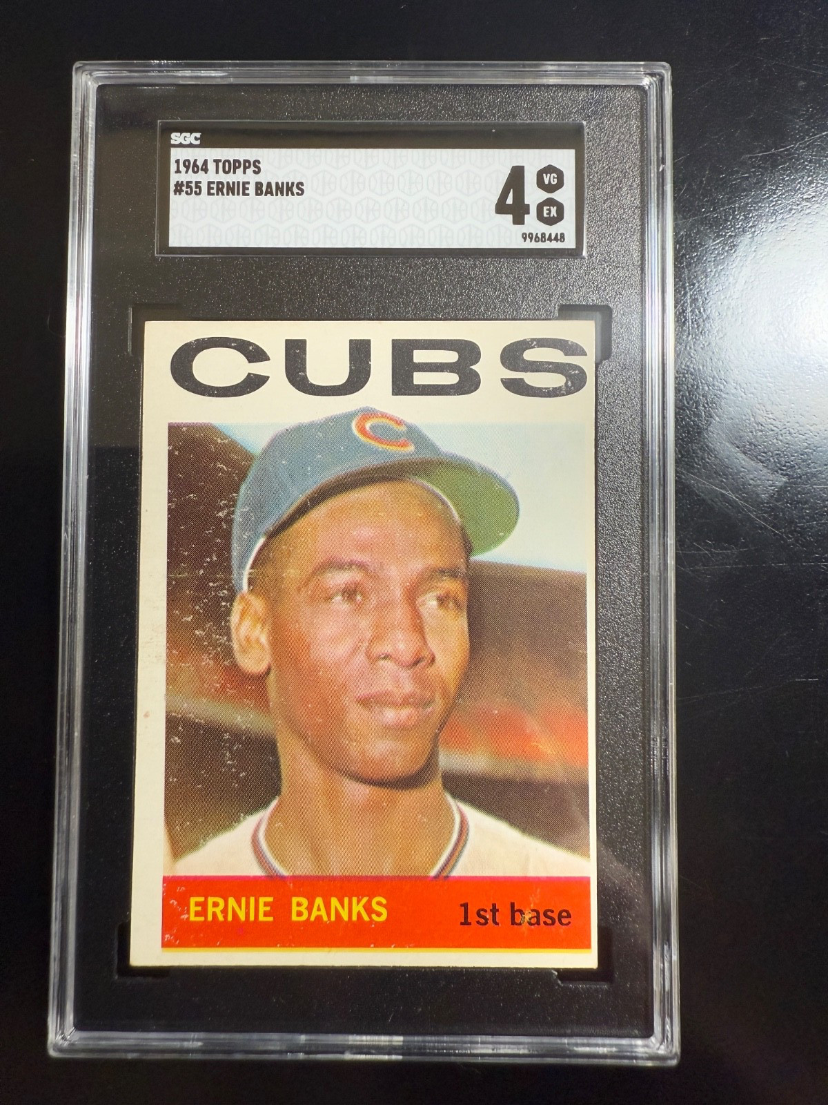 1964 Topps baseball Ernie Banks # 55 SGC 4 CHICAGO CUBS HOF MR. CUB