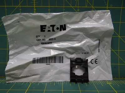 Eaton-Cutler Hammer M22-A Pushbutton Front Mounting Adapter for M22 Series Black