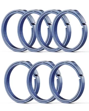 Titanium Key Ring,Elegant Quick Release Side Pushing Split Rings Kit-5Psc for...