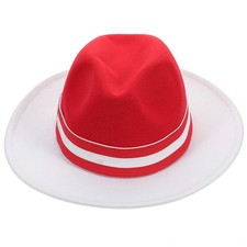  Chapeau à bord large classique en laine Fedoras chapeau costume formel tops