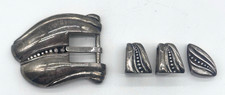 Vintage BARRY KIESELSTEIN Sterling Silver Belt Buckle Set, 1981