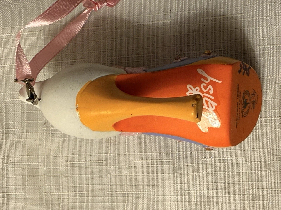 Disney Parks Runway Shoe Daisy Duck Christmas Ornament High Heel RETIRED! - Image 4 of 4