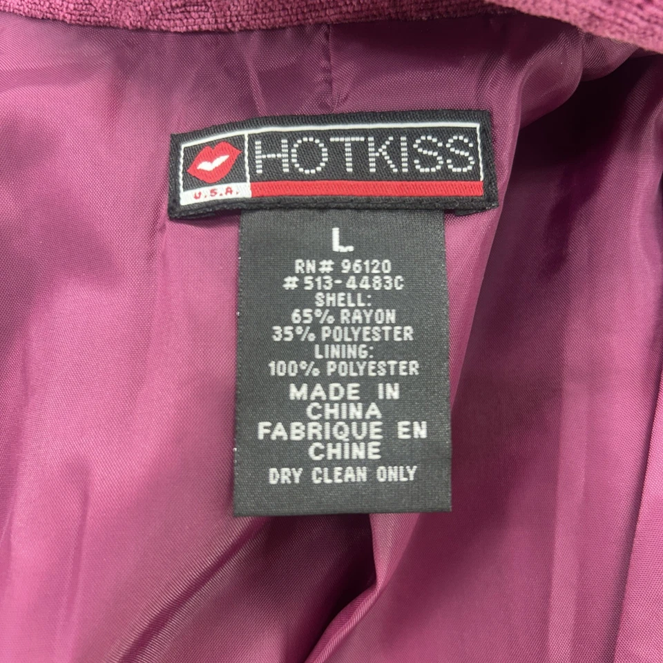 Chaqueta Blazer Hot Kiss Para Mujer Grande Tapiz Magenta Boho Bruja Phoebe Buffay Foto 3 de 4