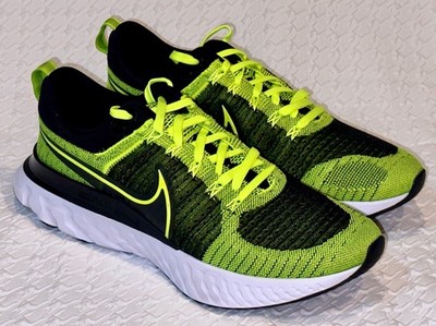 NIKE React Infinity 2 Flyknit Volt Black Running Training Shoes NEW Mens Sz 13