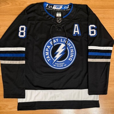 Tampa Bay Lightning Black Alternate Jersey Kucherov Stitched Mens Sizes