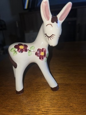 MCM Vintage California Pottery Dee Lee Donkey 