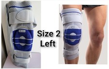 Bauerfeind GenuTrain S Knee Brace Size 2 Left Knee Support S-M Germany Hinged