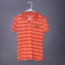 Nike Golf Tour Performance Dri-FIT Orange Stripe Polo Shirt   Size S   Kids