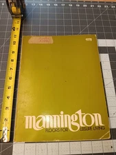 MANNINGTON 1978 Vintage Flooring Catalogue Linoleum Vinyl Brochure  w/ photos