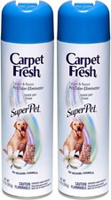 Carpet Fresh No Vacuum Foam Refresher, Super Pet 10.50 oz Pack of 2