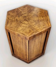 Tavolino Vintage Henredon Pan Asiatico Ottagonale Tamburo Mcm Armadio Frank Lyod