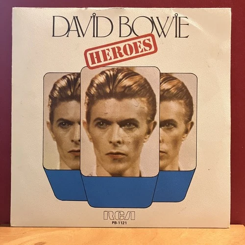 DAVID BOWIE Heroes 7” 45 single Picture Sleeve  Spanish Import 1977 EX/EX++