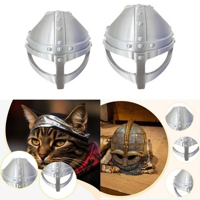 Katzenmaske Helm Maskerade Maske Zubehör Haustierliebhaber bequeme Geschenke silber