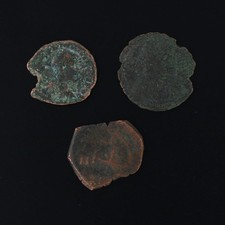 Ancient Coins Roman Artifacts Figural Mixed Lot of 3 B6342