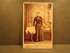 Victorian Antique Cabinet Card Photo of a Young Woman