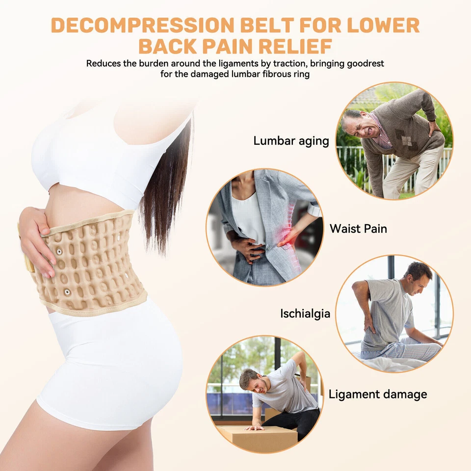 ⭐ Декомпрессионный поясничный ремень для снятия боли в пояснице новый - Изображение 2 из 4