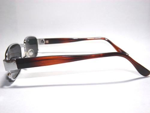 Rechteckige Herrensonnenbrille Glas Linse Metallgestell Kunststoff Bügel 100 % UV400 - Bild 4 von 5
