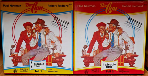 The Sting 1973 Der Clou Super 8 Movie 2 Reels German +LP Soundtrack Scott Joplin - Bild 3 von 12