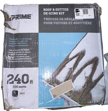 Prime RHC1200W240 Roof & Gutter De-Icing Kit Roof Heating Cable
